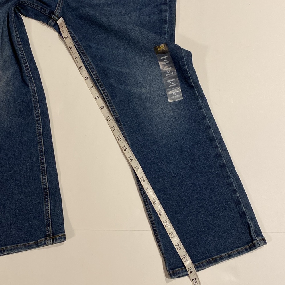 Lee SZ 12 High Rise Cropped Boot Cut Denim Jeans New D5 - Picture 14 of 15